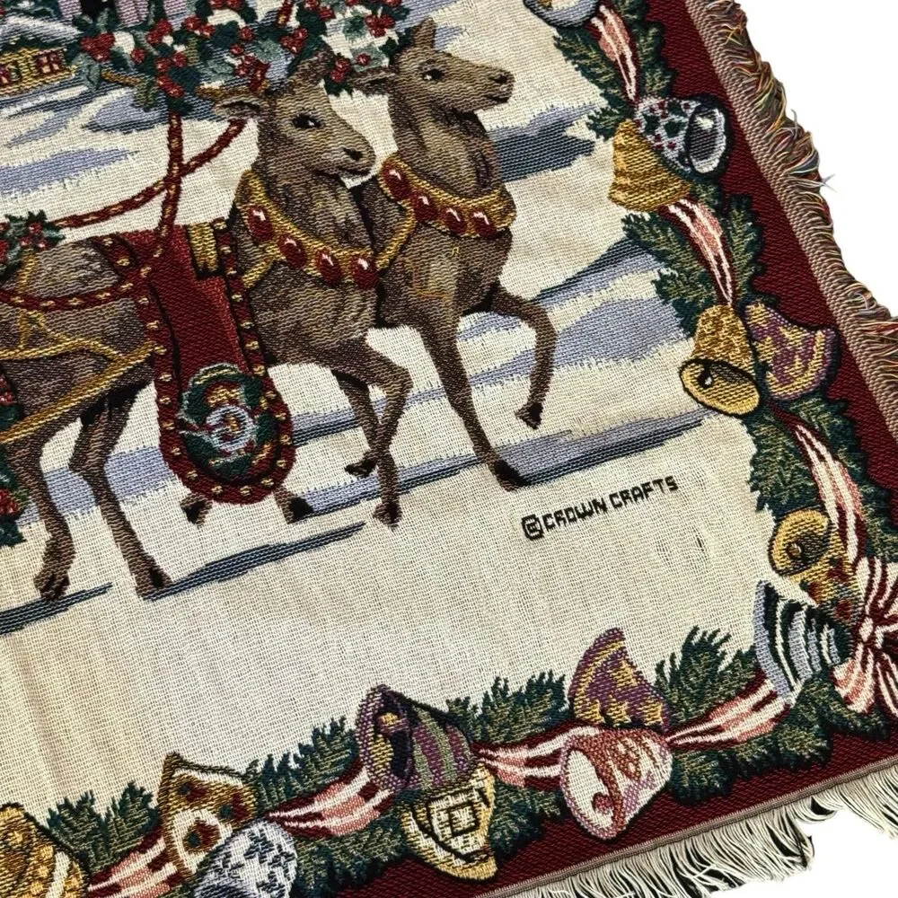 Goodwin‎ Weavers Christmas Santa Blanket 42x54